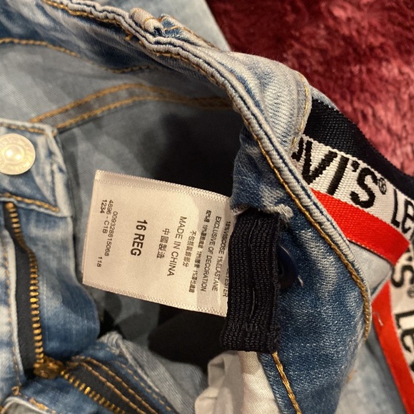 Levi Girls Ankle Girlfriend Jeans Size 16 regular - Picture 4 of 4